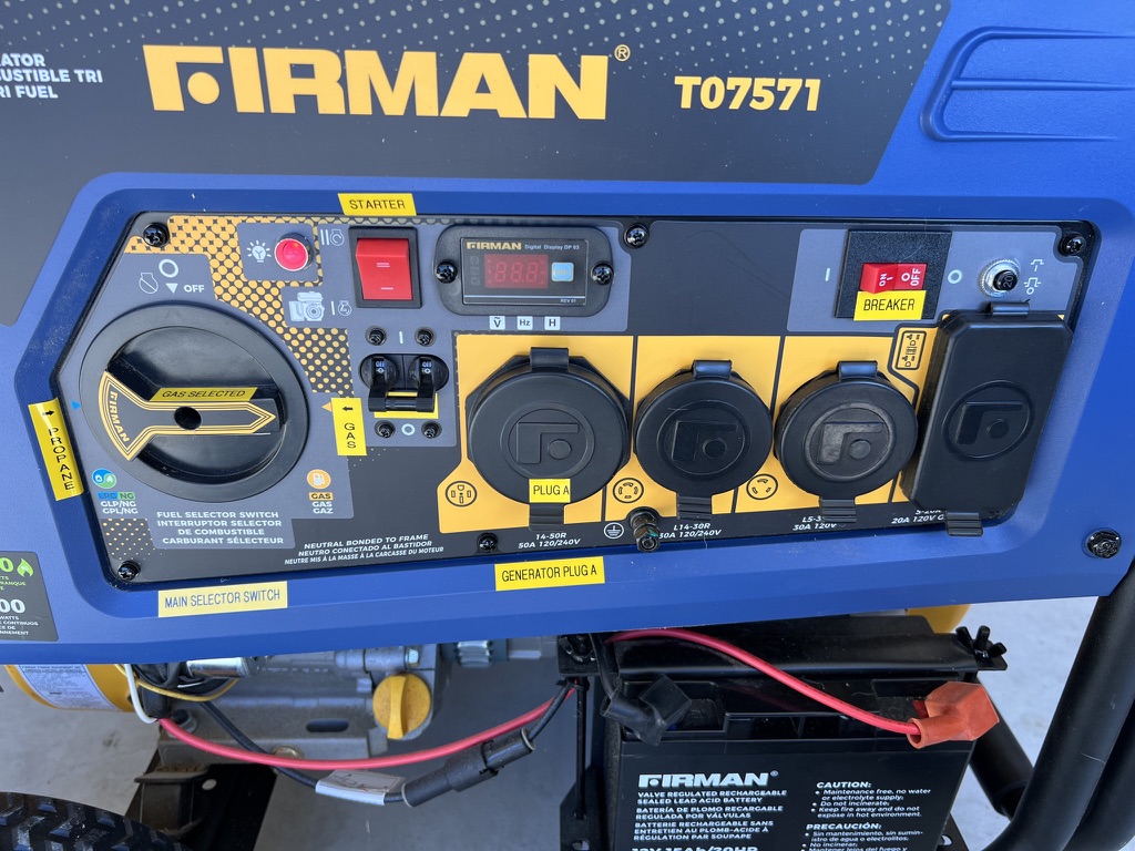 Firmman Open Frame Generator with labels to clarify operation